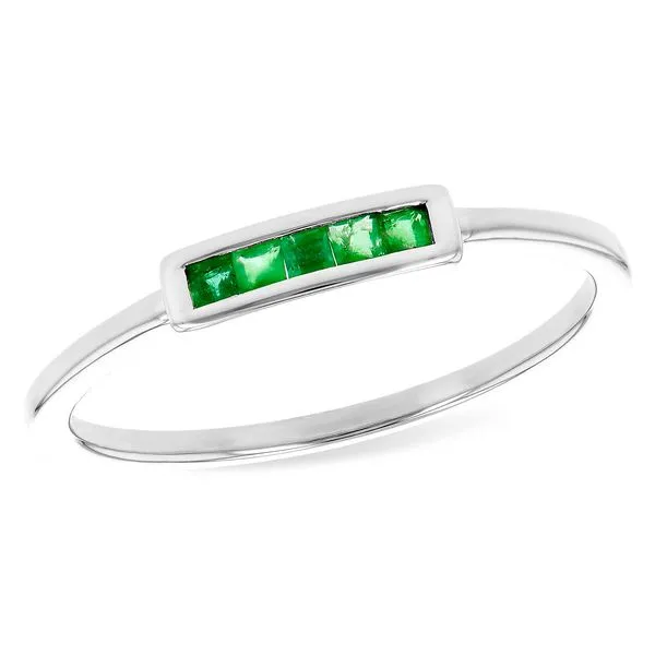 Princess Cut Emerald Ring Ballard & Ballard Fountain Valley, CA