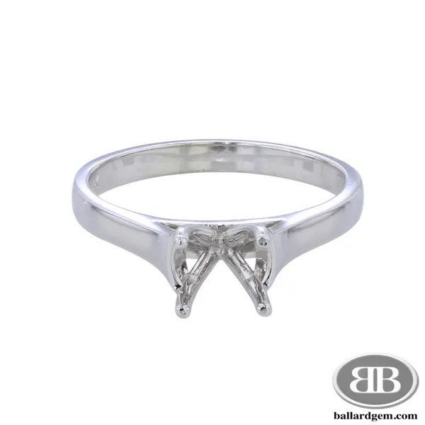 14K White Gold Cushion Shape Moissanite Fashion Ring Image 2 Ballard & Ballard Fountain Valley, CA
