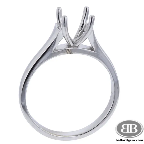 14K White Gold Cushion Shape Moissanite Fashion Ring Image 3 Ballard & Ballard Fountain Valley, CA