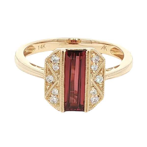14K Yellow Gold Colored Stone Fashion Ring Ballard & Ballard Fountain Valley, CA