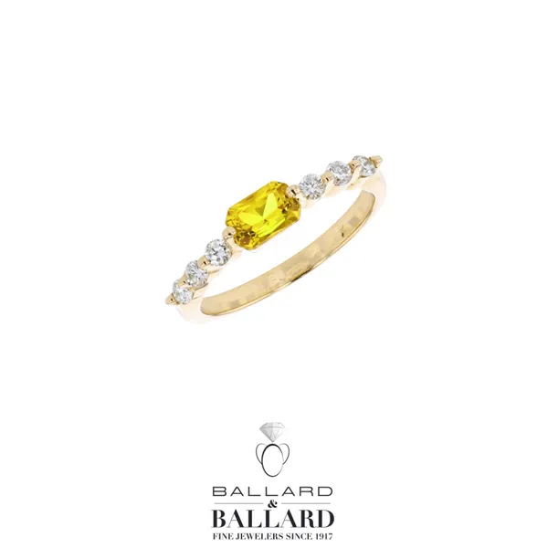 14K Yellow Gold Yellow Sapphire and Diamond Fashion Ring Ballard & Ballard Fountain Valley, CA