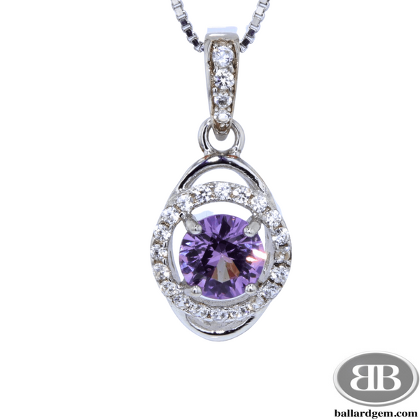Created Alexandrite & White Sapphire Pendant Ballard & Ballard Fountain Valley, CA
