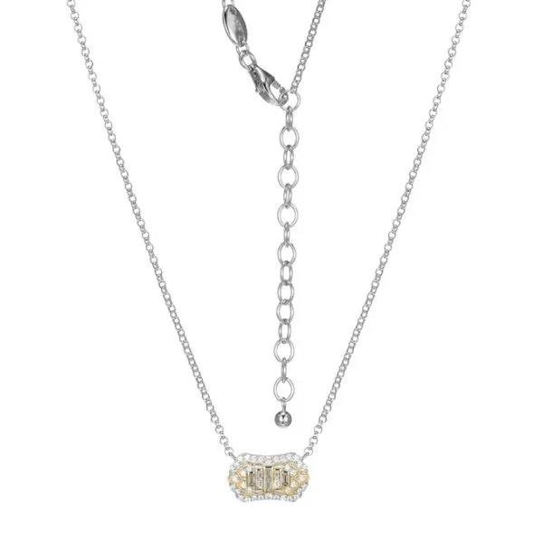 Sterling Silver Necklace with Sparkling Cubic Zirconia Ballard & Ballard Fountain Valley, CA
