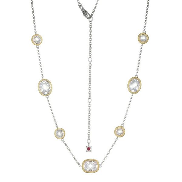 Cubic Zirconia Station Necklace Ballard & Ballard Fountain Valley, CA