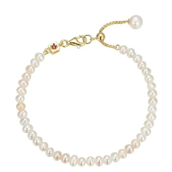Yellow Gold Plated Pearl Bracelet Ballard & Ballard Fountain Valley, CA