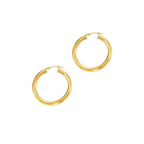 14K Yellow Gold20 mm Shiny Lite Hoop Earrings Ballard & Ballard Fountain Valley, CA