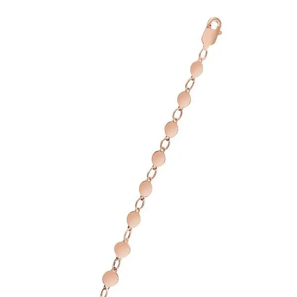 14K Rose Gold Polished Round Mirror Chain Ballard & Ballard Fountain Valley, CA