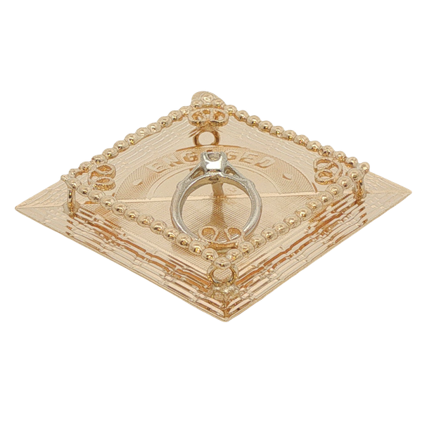 14K Yellow Gold "Engaged" Charm Ballard & Ballard Fountain Valley, CA
