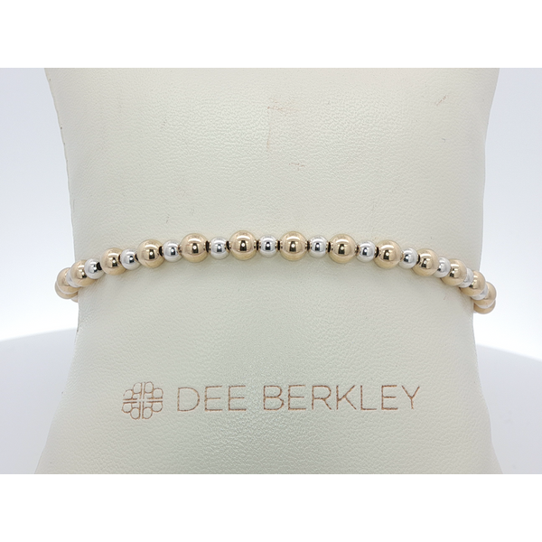 Gold Filled and Sterling Silver Bead Bracelet Ballard & Ballard Fountain Valley, CA