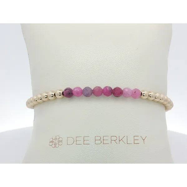 Gold Filled Ruby Bar Bracelet Ballard & Ballard Fountain Valley, CA