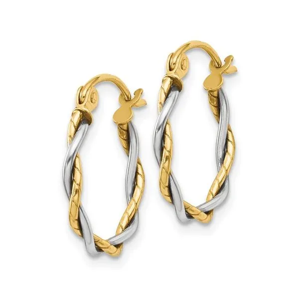Gold Earrings Image 2 Banks Jewelers Burnsville, NC