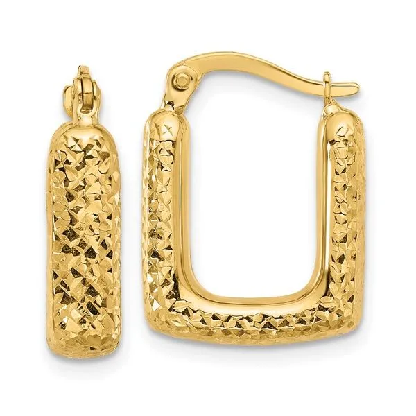 Gold Earrings Image 2 Banks Jewelers Burnsville, NC