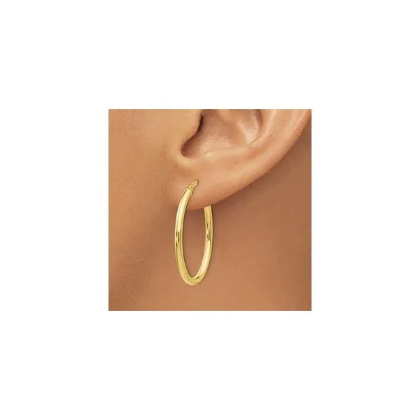 Gold Earrings Image 2 Banks Jewelers Burnsville, NC