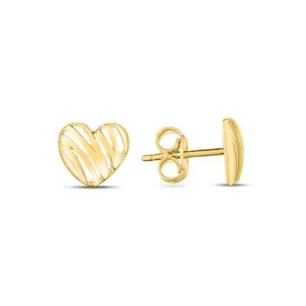 Gold Earrings Image 2 Banks Jewelers Burnsville, NC