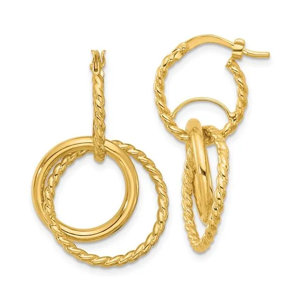 Gold Earrings Image 2 Banks Jewelers Burnsville, NC