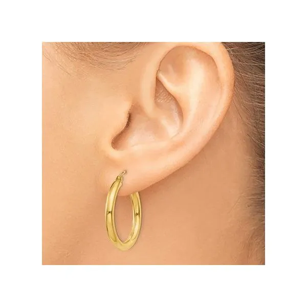 Gold Earrings Image 2 Banks Jewelers Burnsville, NC