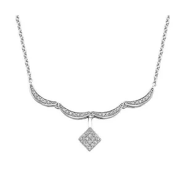 Silver Necklace Image 2 Banks Jewelers Burnsville, NC