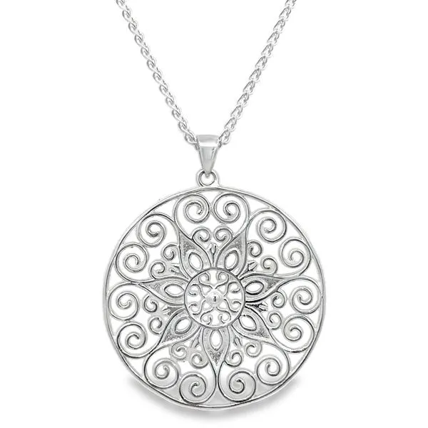 Silver Necklace Image 2 Banks Jewelers Burnsville, NC