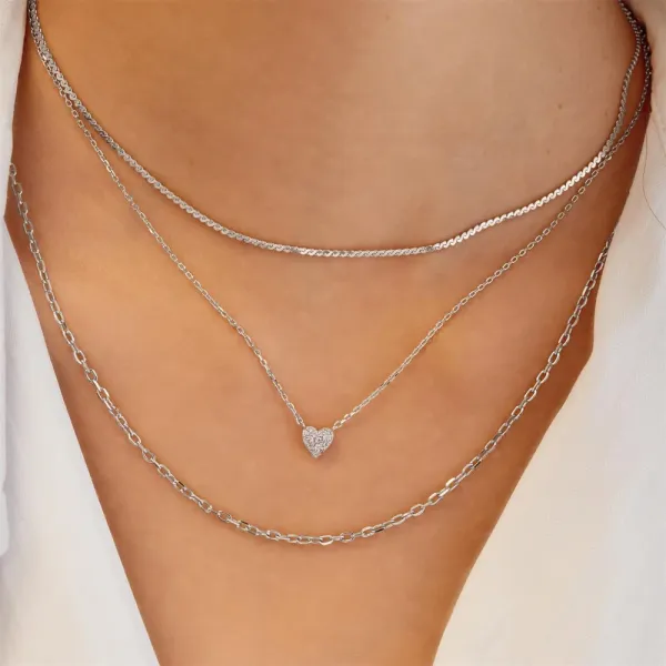 Silver Necklace Image 2 Banks Jewelers Burnsville, NC