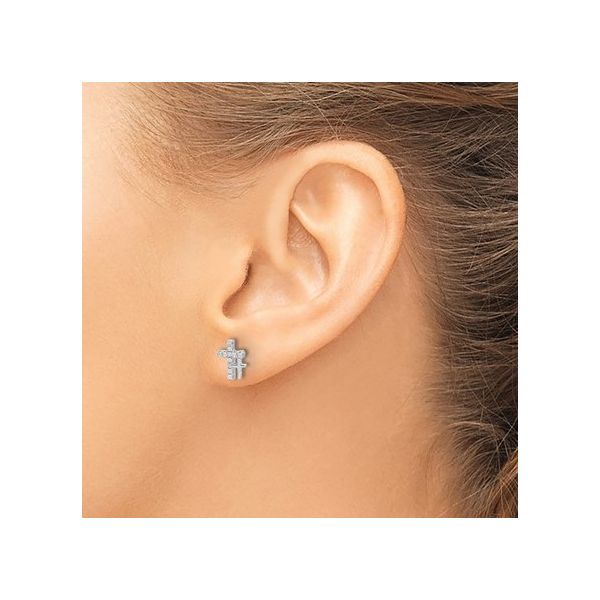 Silver Earrings Image 2 Banks Jewelers Burnsville, NC