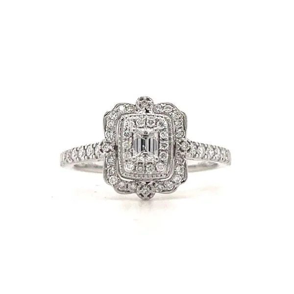 Vintage White Gold Diamond Engagement Rings Barnes Jewelers Goldsboro, NC