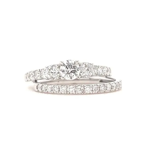 Three Stone Bridal Set Barnes Jewelers Goldsboro, NC