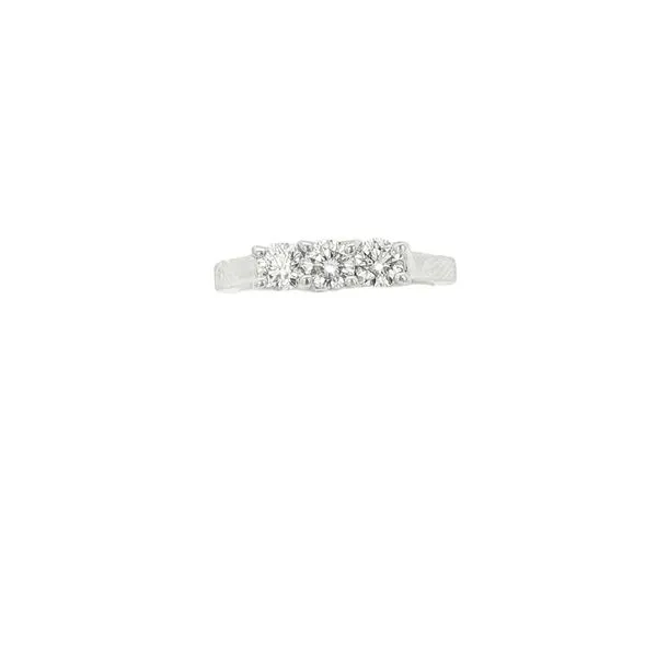 EFFY  Three Stone Diamond Ring, 14KT White Gold, 0.50CTTW Round, Size 7  WP0G972DD3 Barnes Jewelers Goldsboro, NC