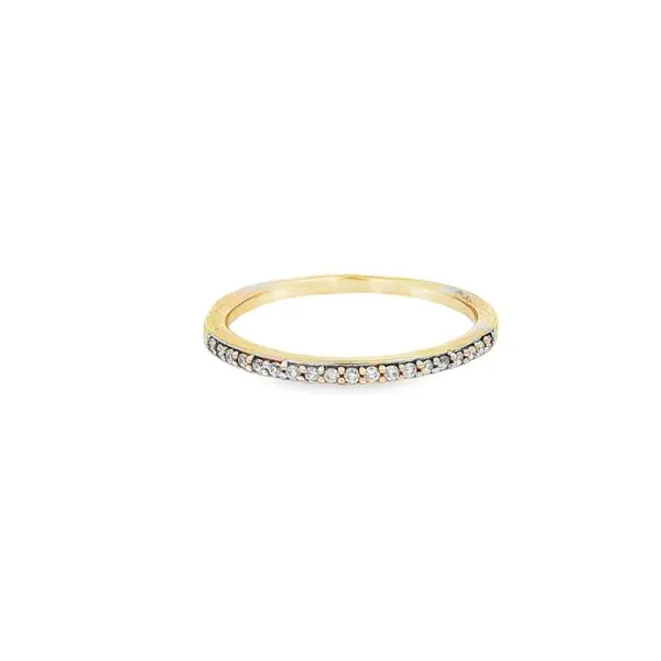 DDG  Diamond Channel Set Band, 14KT Yellow Gold, 0.10CTTW Round, Color: G/H, Clarity: I1, Size 7  DDGR511-WY Barnes Jewelers Goldsboro, NC