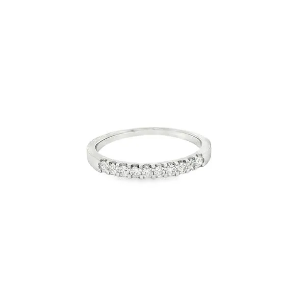 JEWELEX  Shared Prong Diamond Wedding Band, 14KT White Gold, 0.25CTTW Round, Color: G/H, Clarity: I1, Size 7  JM1850-B14W070 Barnes Jewelers Goldsboro, NC