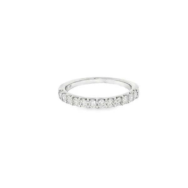 JEWELEX  Shared Prong Diamond Wedding Band, 14KT White Gold, 0.51CTTW Round, Color: G/H, Clarity: I1, Size 7  JM1853-B14W070 Barnes Jewelers Goldsboro, NC