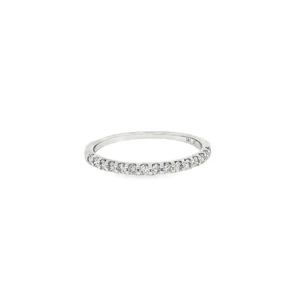 JEWELEX  Shared Prong Diamond Wedding Band, 14KT White Gold, 0.27CTTW Round, Color: I, Clarity: I1, Size 7  JMM0457-08FW70 Barnes Jewelers Goldsboro, NC