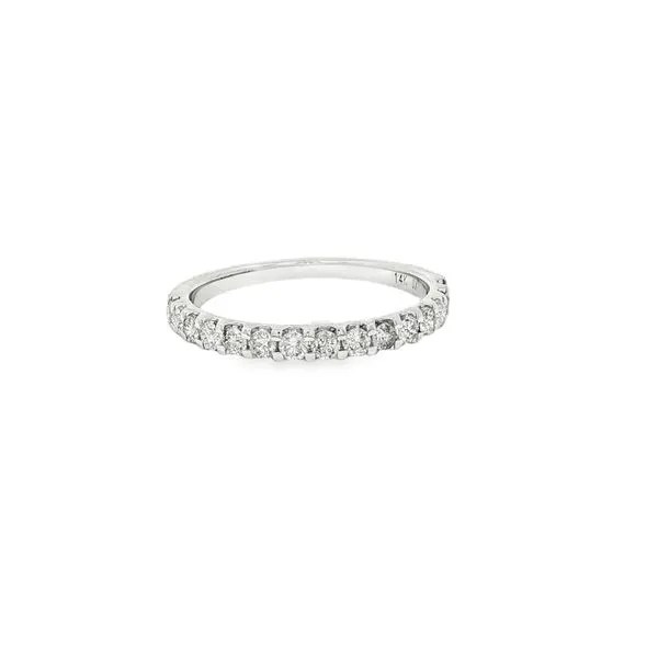 JEWELEX  Shared Prong Diamond Wedding Band, 14KT White Gold, 0.50CTTW Round, Color: I, Clarity: I1, Size 7  JMM0458-07FW70 Barnes Jewelers Goldsboro, NC