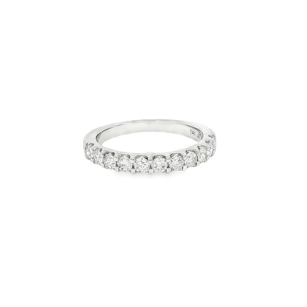 Shared Prong Diamond Wedding Band | 14KT White Gold | Barnes Jewelers Goldsboro NC Barnes Jewelers Goldsboro, NC