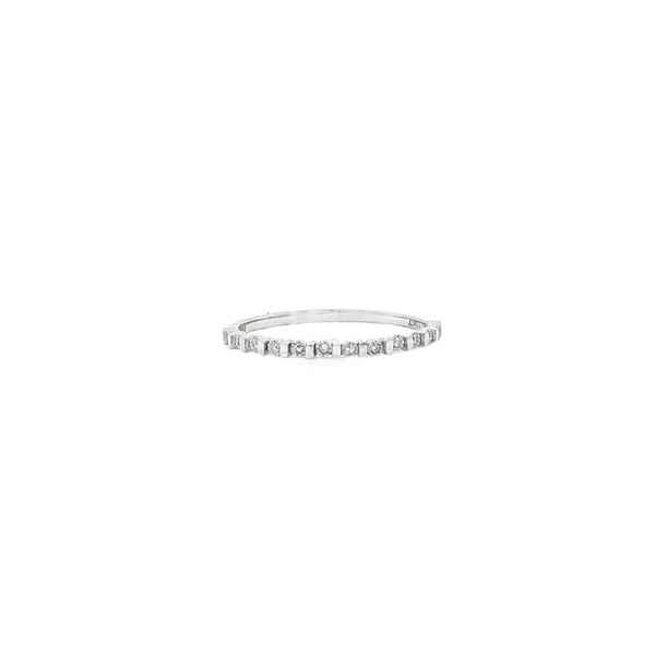 Illusion Set Diamond Stackable Band | 10KT White Gold | Barnes Jewelers Goldsboro NC Barnes Jewelers Goldsboro, NC