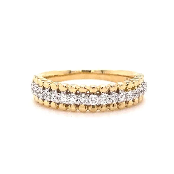 AMERICAN RING SOURCE  Diamond Fashion Band, 14KT Yellow Gold, 0.35CTTW Round, Color: G/H, Clarity: SI2, Size 7  BMC9411 Barnes Jewelers Goldsboro, NC