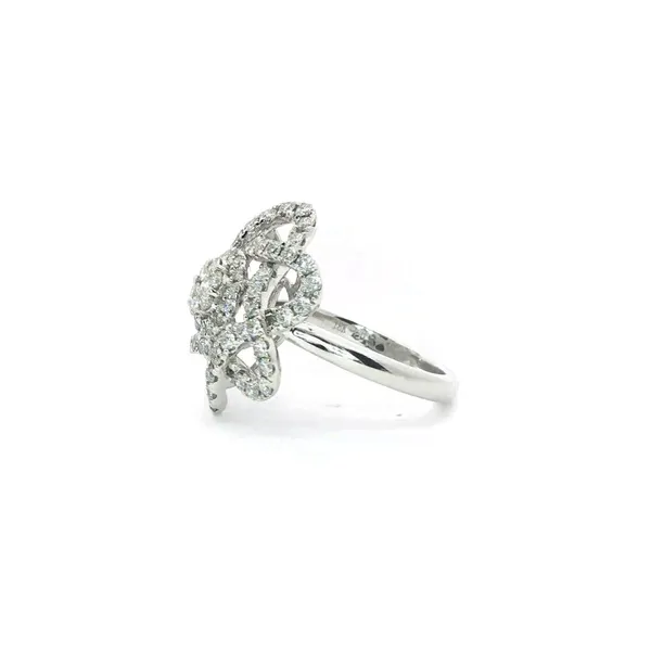 SOPRAFFINO  Floral Diamond Fashion Ring, 18KT White Gold, 1.30CTTW Round Diamonds, Color: G/H, Clarity: SI1, Size 6.5  R01159-04628 Image 2 Barnes Jewelers Goldsboro, NC