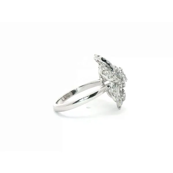 SOPRAFFINO  Floral Diamond Fashion Ring, 18KT White Gold, 1.30CTTW Round Diamonds, Color: G/H, Clarity: SI1, Size 6.5  R01159-04628 Image 4 Barnes Jewelers Goldsboro, NC