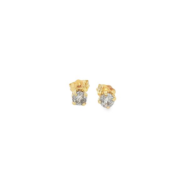 Diamond Stud Earrings | 14KT Yellow Gold, 0.60CTTW | Barnes Jewelers Goldsboro NC Barnes Jewelers Goldsboro, NC