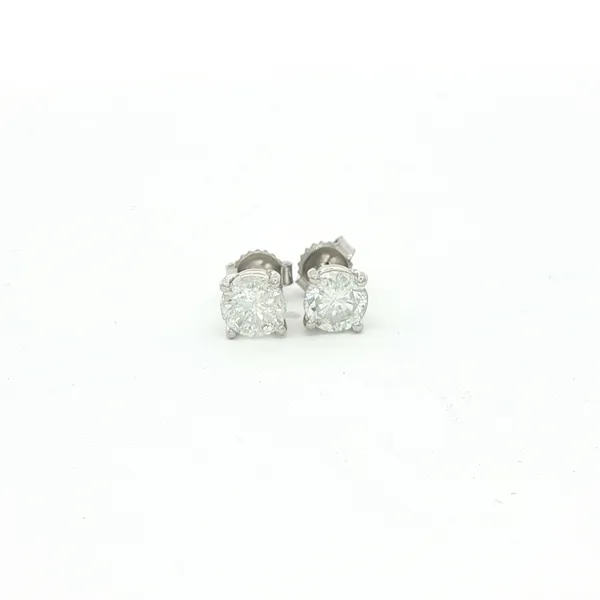 MIDWEST  Diamond Stud Earrings, 14KT White Gold, 1.00CTTW Round, Color: G/H, Clarity: I1  EARBK100DW Barnes Jewelers Goldsboro, NC