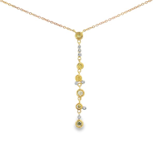 Yellow Diamond Necklace | 18KT Yellow Gold | Barnes Jewelers Goldsboro NC Barnes Jewelers Goldsboro, NC