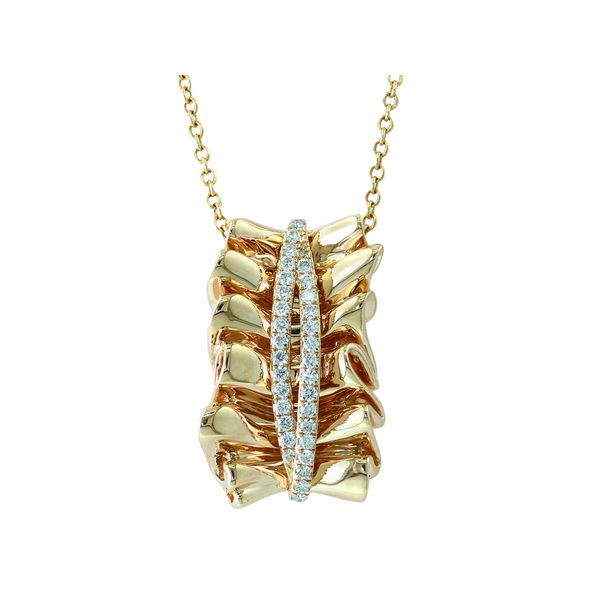 Diamond Fashion Necklace | 14KT Yellow Gold | Barnes Jewelers Goldsboro NC Barnes Jewelers Goldsboro, NC