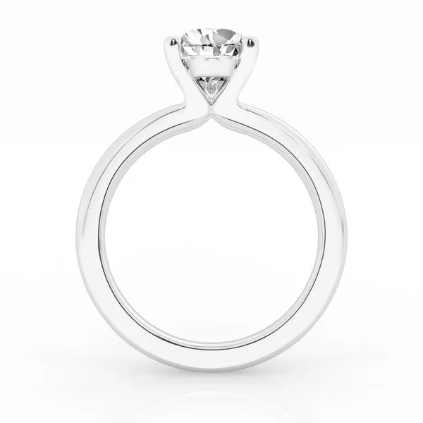 MERCURY RING  Lab Grown Diamond Solitaire Engagement Ring, 14KT White Gold, 1.08CT Pear, Color: F, Clarity: VS1, Size 7  LGD-JOR1031-GW77 Image 2 Barnes Jewelers Goldsboro, NC