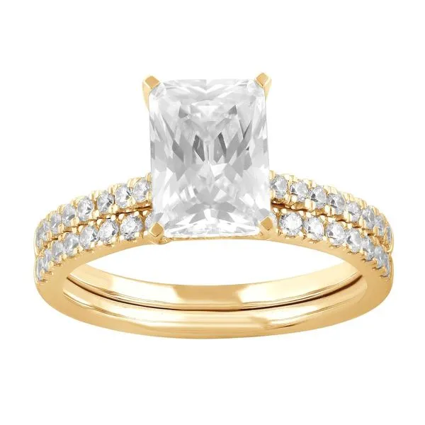 MERCURY RING  Hidden Halo Lab Grown Diamond Engagement Ring, 14KT Yellow Gold, 2.00CT Radiant Center, Color: E, Clarity: VS1, Cert#: LG674547013, 0.29 Barnes Jewelers Goldsboro, NC