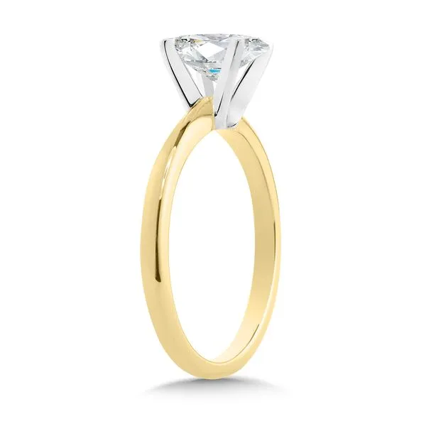 SDC  Modified Cushion Lab Grown Diamond Solitaire Engagement Ring, 14KT Yellow and White Gold, 3.03CT, Color: E, Clarity: VS1, CERT#: LG702503321, Siz Image 2 Barnes Jewelers Goldsboro, NC