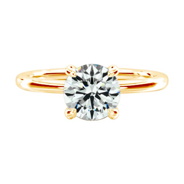Round Lab Grown Diamond Solitaire Engagement Ring | 14KT Yellow Gold | Barnes Jewelers Goldsboro NC Barnes Jewelers Goldsboro, NC