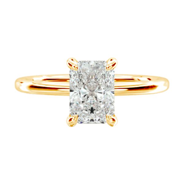 Radiant Lab Grown Diamond Solitaire Engagement Ring | 14KT Yellow Gold | Barnes Jewelers Goldsboro NC Barnes Jewelers Goldsboro, NC