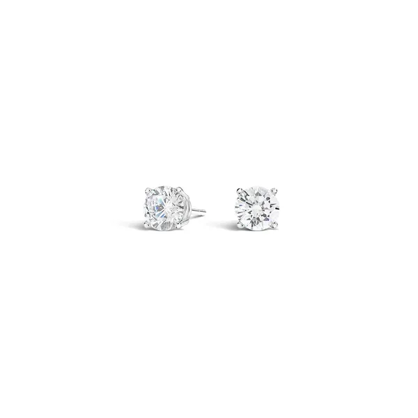 Lab Grown Diamond Stud Earrings | 14KT White Gold, 2.08CTTW | Barnes Jewelers Goldsboro NC Barnes Jewelers Goldsboro, NC