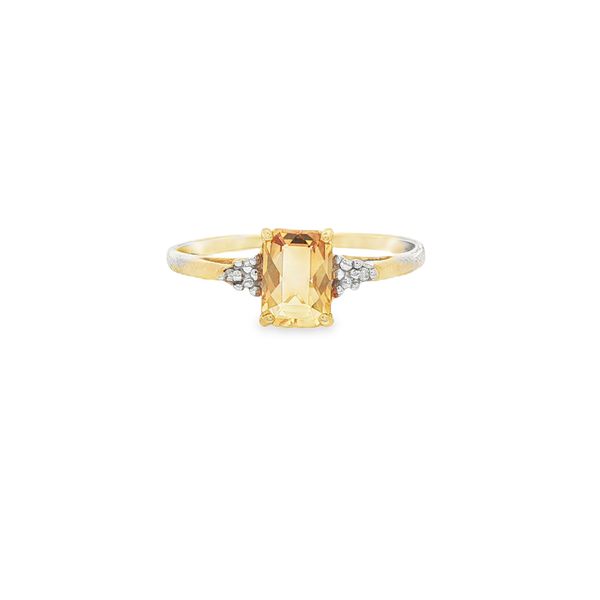 Citrine and Diamond Ring | 10KT Yellow Gold | Barnes Jewelers Goldsboro NC Barnes Jewelers Goldsboro, NC