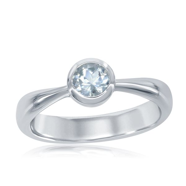 Blue Topaz Bezel Set Pendant | Sterling Silver | Barnes Jewelers Goldsboro NC Barnes Jewelers Goldsboro, NC