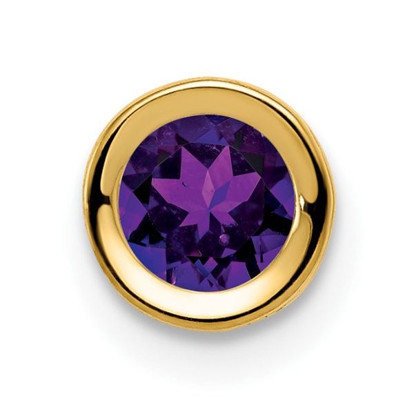 Amethyst Bezel Set Pendant | 14KT Yellow Gold | Barnes Jewelers Goldsboro NC Barnes Jewelers Goldsboro, NC